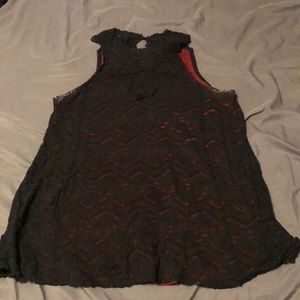 Women’s high neck, lace, Daytrip tank.